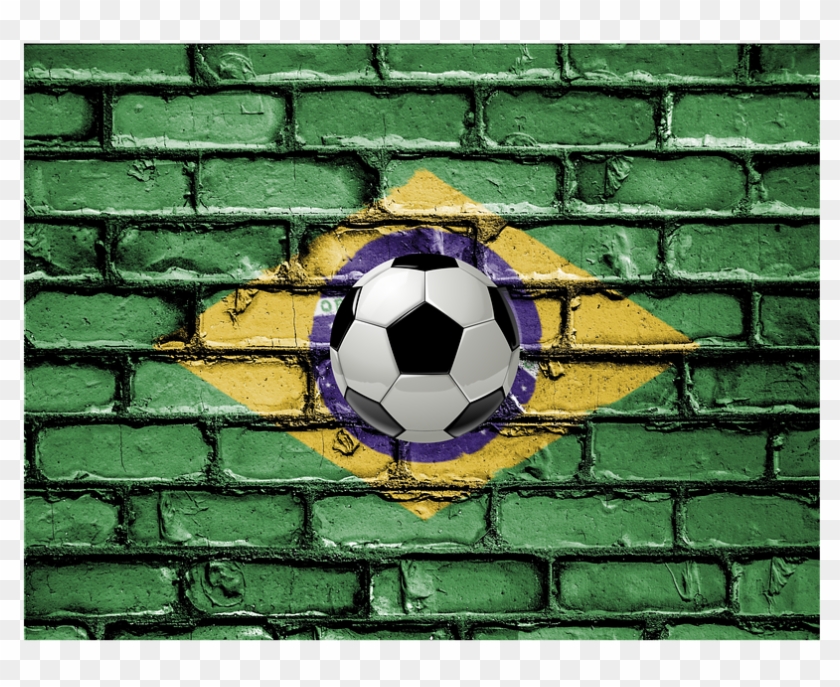 Soccer Brazil Wall Goalie Flag Football Sport - National Anthem Of India Clipart