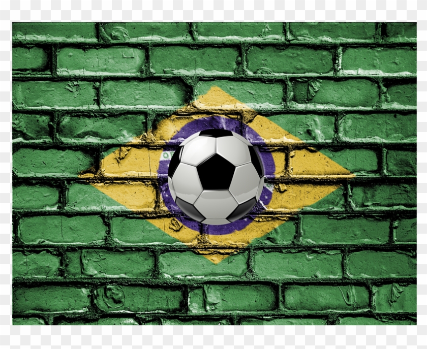 Soccer Brazil Wall Goalie Flag Football Sport - National Anthem Of India Clipart #3771254