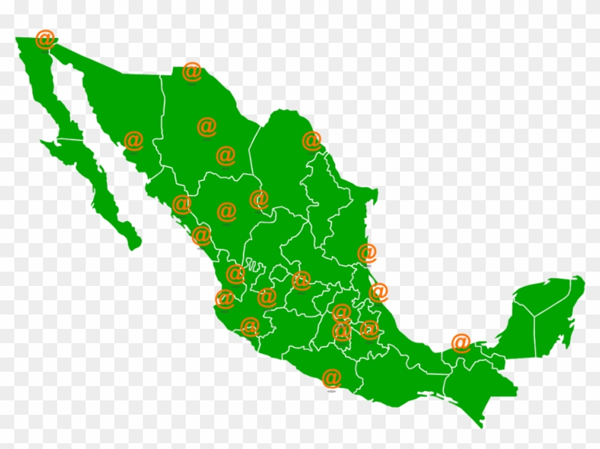 @fm Te Conecta Con Millones De Jóvenes En Toda La República - Gray Mexico Map Clipart #3771333
