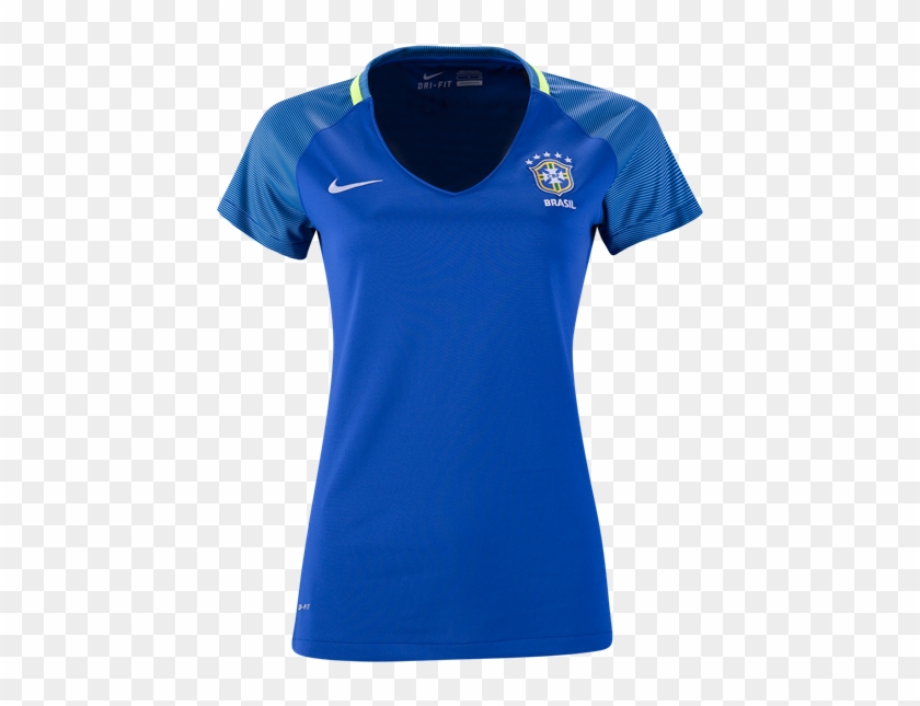 Brazil 2016 Women's Away Soccer Jersey - New Sublimation T Shirt Clipart #3771477