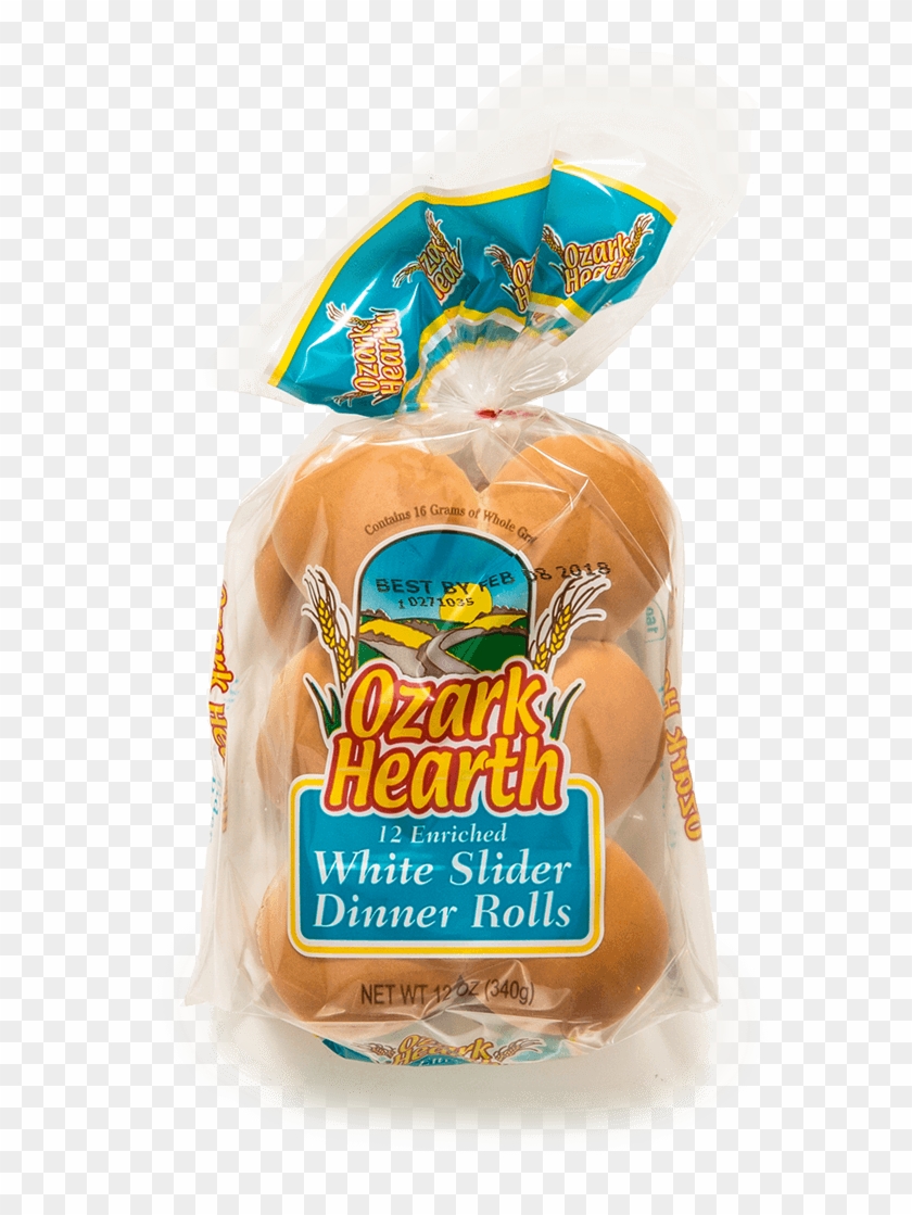 Ozark Hearth 12 White Slider Dinner Rolls - Sliced Bread Clipart #3771542