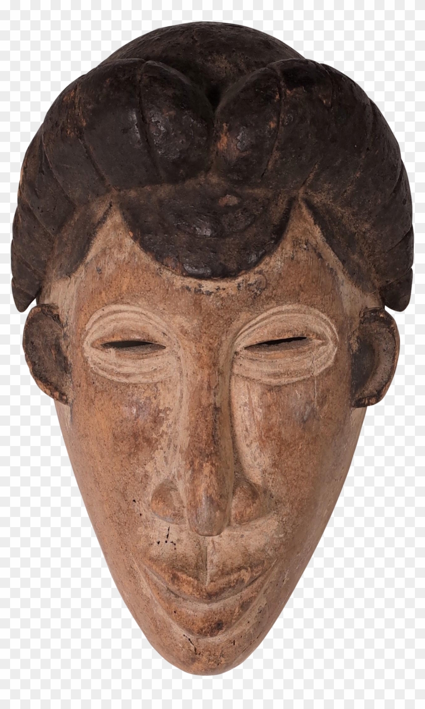 Carved African Mask - Bronze Sculpture Clipart #3772206
