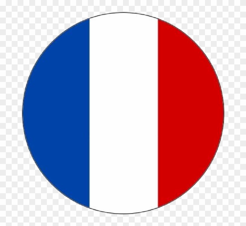 France - France Flag In Round Clipart