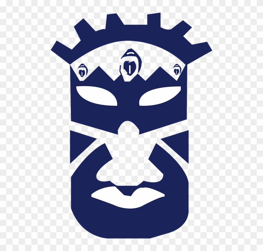 Mask African Ivory Coast - Mascara Da Consciência Negra Colorido Clipart