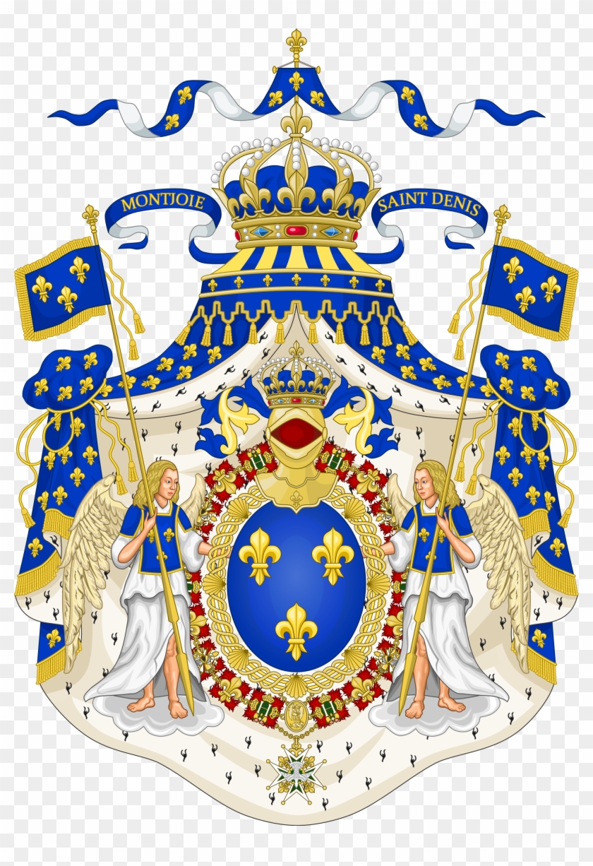 Grand Royal Coat Of Arms Of France - Royal Coat Of Arms Of France Clipart