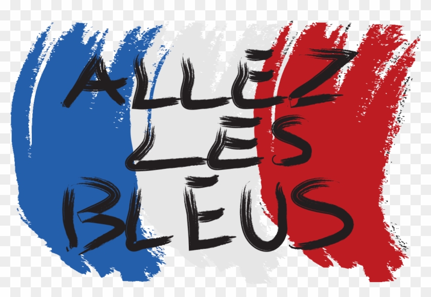 Sticker Sport Allez Les Bleus Ambiance Sticker Col - English Language Clipart