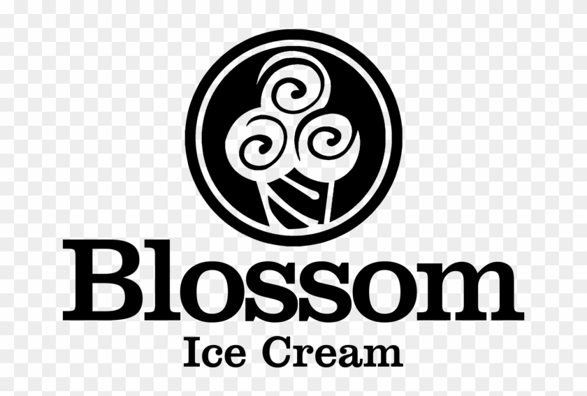 Blossom Ice Cream - Roll Ice Cream Logo Clipart #3773382