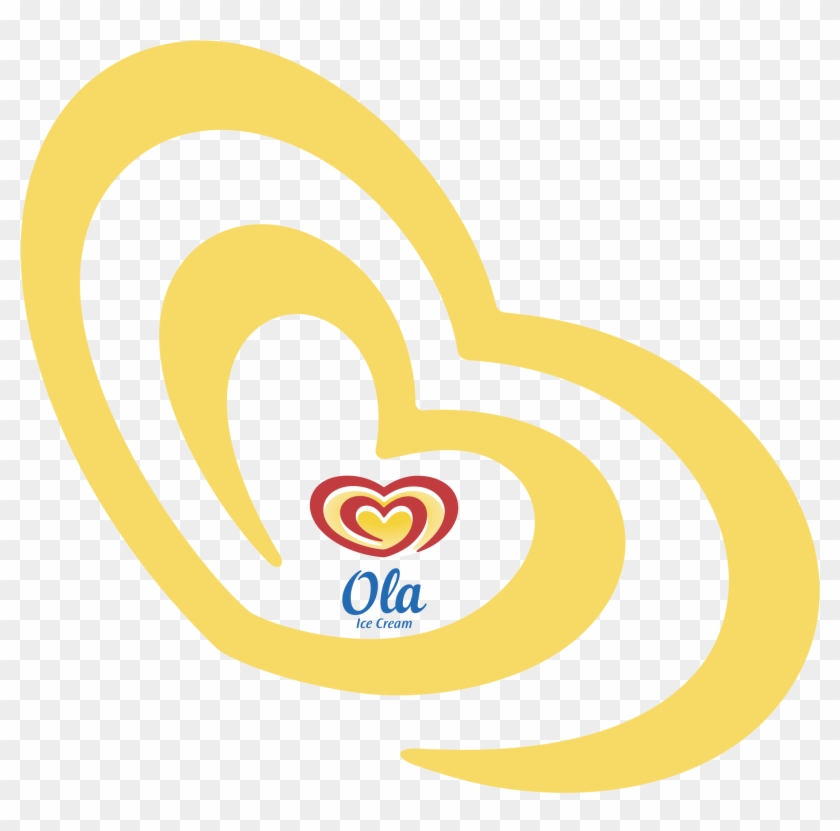 Ola Ice Cream Logo Png Transparent - Heart Clipart