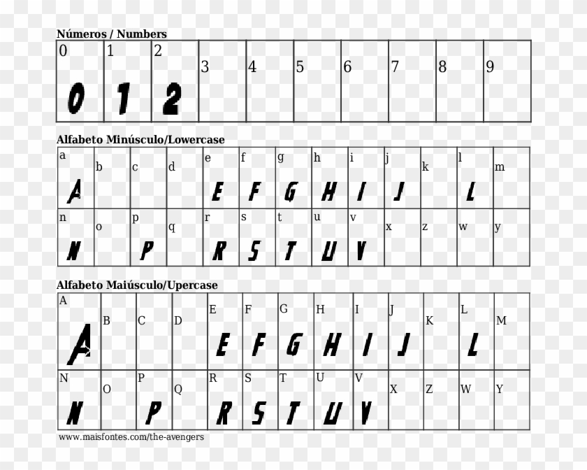 Font Details The Avengers - Fonte De Letra Medieval Clipart