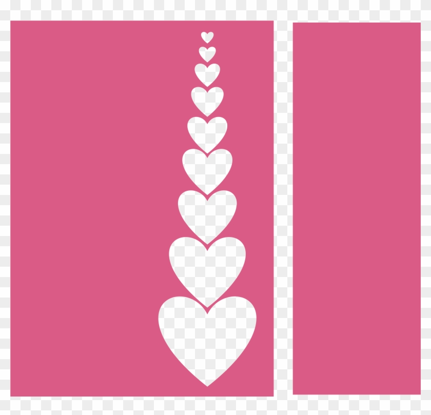 Valentines Day Card From Walmart-tall Stacked Hearts - Heart Clipart #3774396
