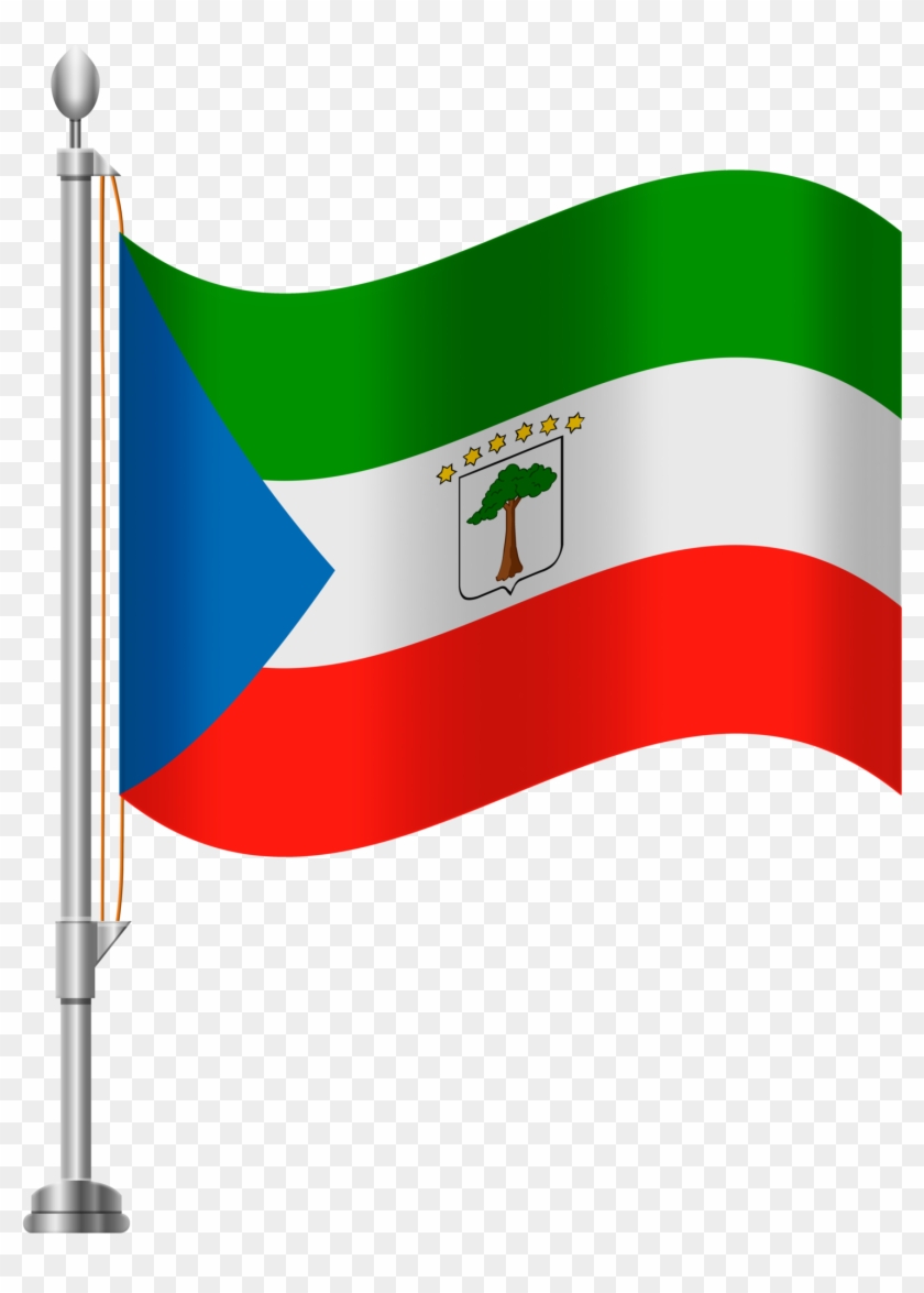 Greece Flag Clipart - Bandera De Guinea Ecuatorial Png Transparent Png #3774469