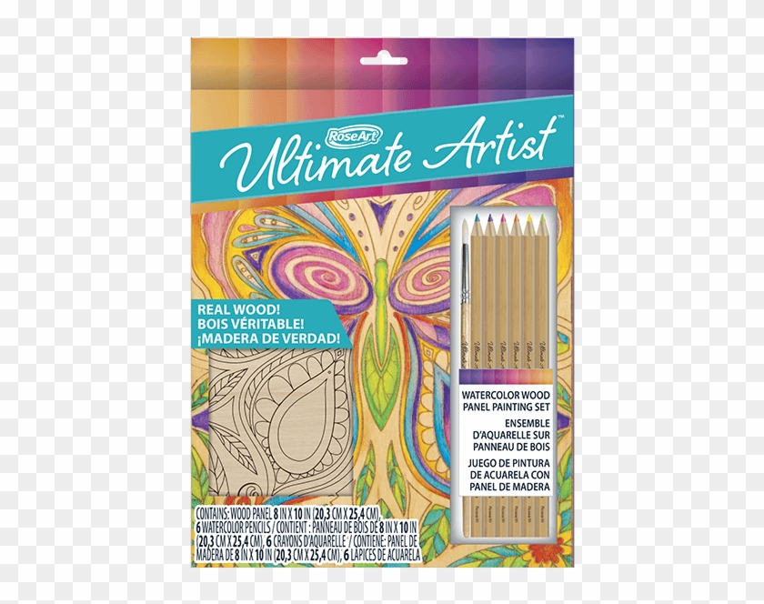 Ultimate Artist Wood Panel Painting Butterfly - Motif Clipart