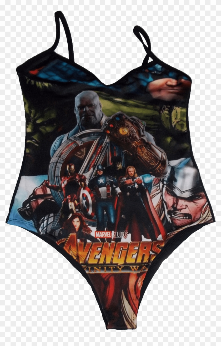 Body Feminina Os Vingadores Guerra Infinita - Swimsuit Bottom Clipart #3775129