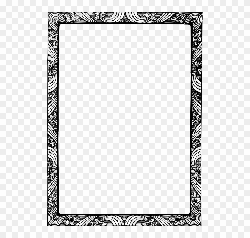 Decorativas, Flores, Marco, Recargado - Border Design For Men Clipart #3775203