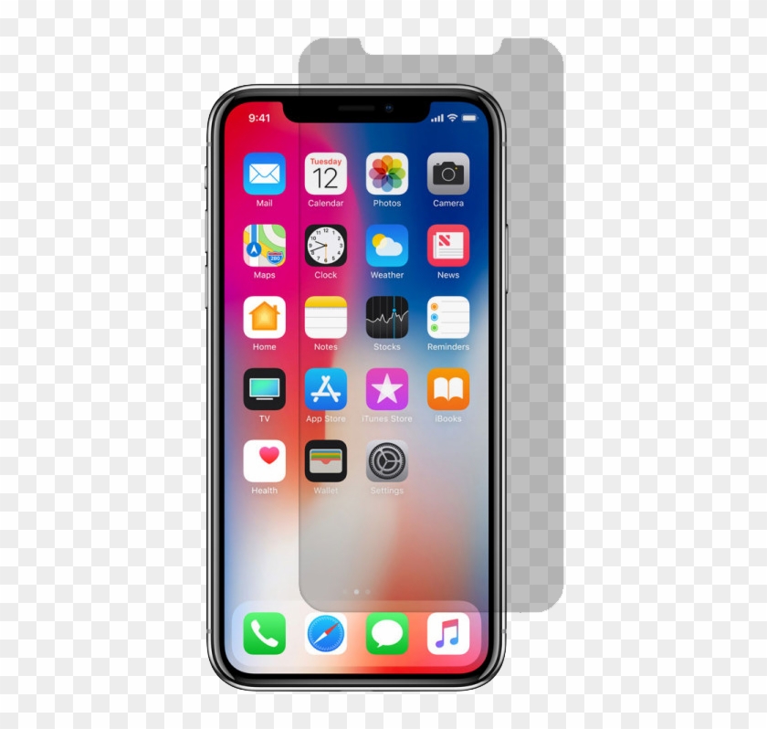 Apple Iphone X/xs Tempered Glass Screen Protector - Iphone X Plus Png Clipart #3775339