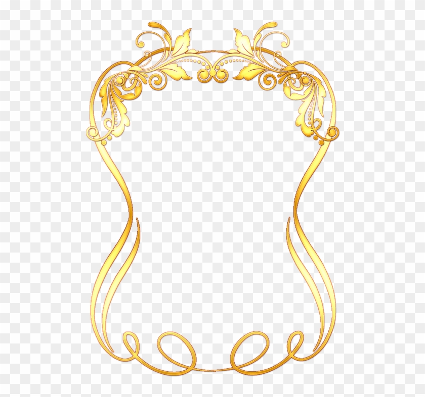 Frame Ornament Gold Decor - Picture Frame Clipart #3775402