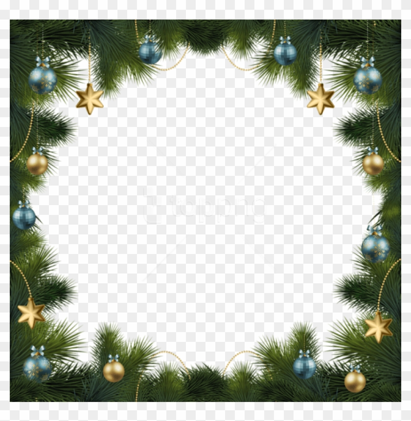 Free Png Christmas Pineframe With Ornaments Background - Tenga Un Excelente Sábado Gif Clipart #3775432