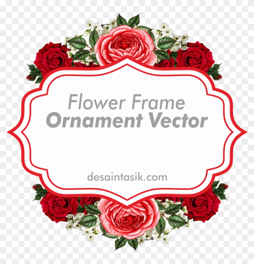 Frame Flower Ornament - Frame Bunga Png Clipart #3775516