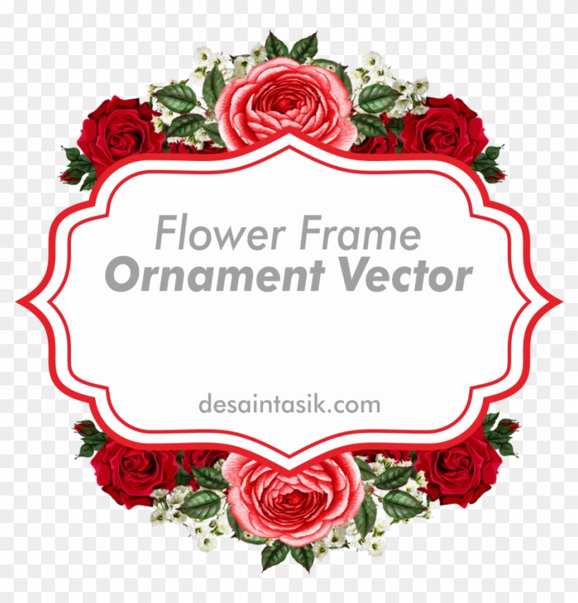 Frame Flower Ornament - Frame Bunga Png Clipart