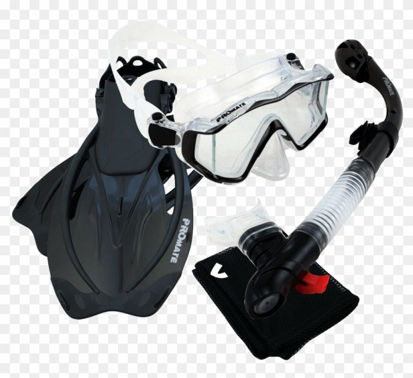 Promate Scuba Dive Panoramic Purge Mask Dry Snorkel - Diving Mask Clipart