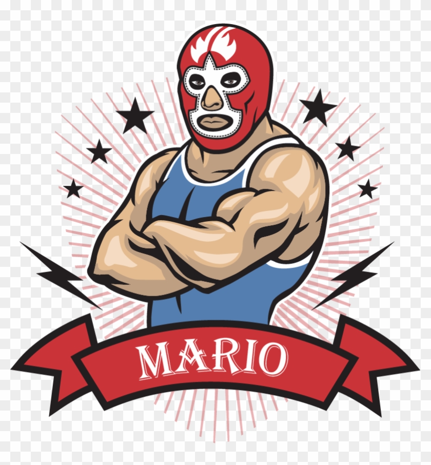 Vinilo Pared Luchador Personalizable - Wrestler Vector Free Clipart #3776278