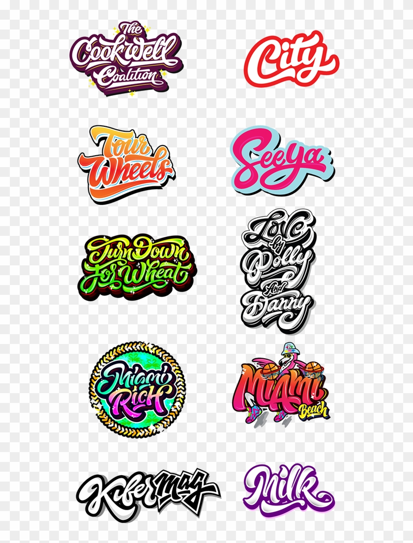 Logos / Prints 13 14 15 Part 3 On Behance - Design Font Sticker Clipart
