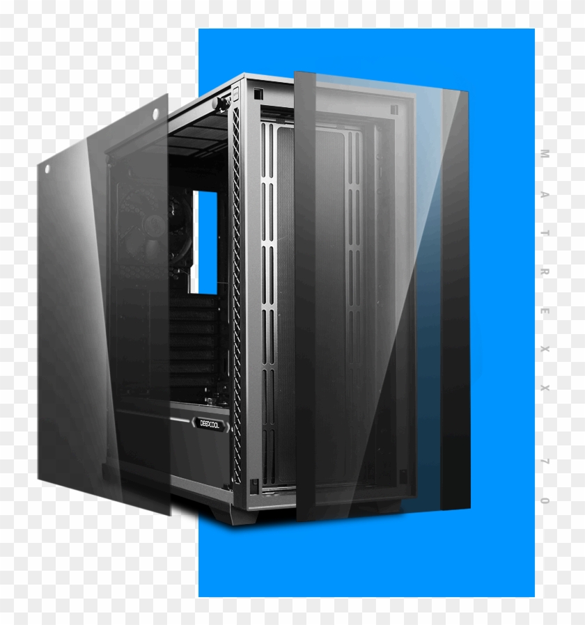 The Front And Side Panels Are Made Of Full-sized, Tinted - Server Clipart #3776434