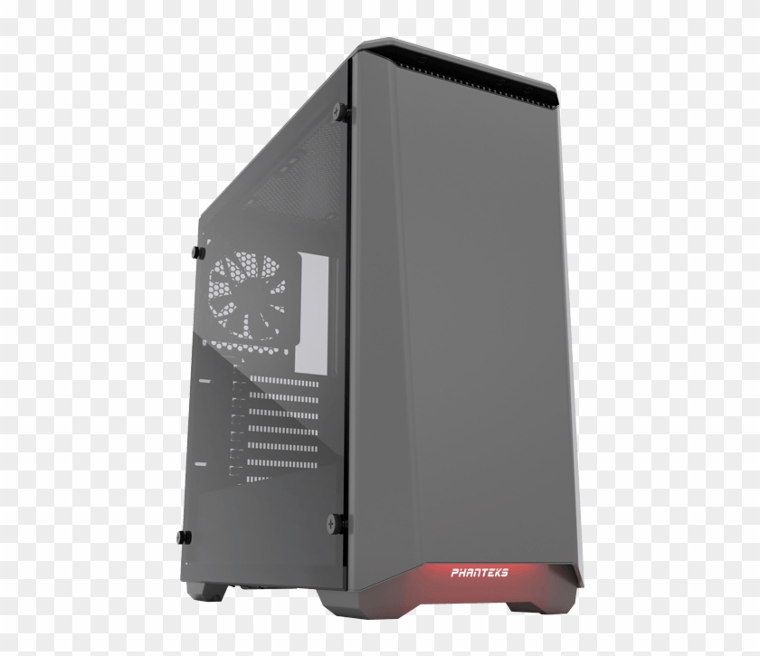 Eclipse Series P400 Tempered Glass, No Psu, Atx, Anthracite - Phanteks Eclipse Steel Tempered Glass - Png Download #3776647