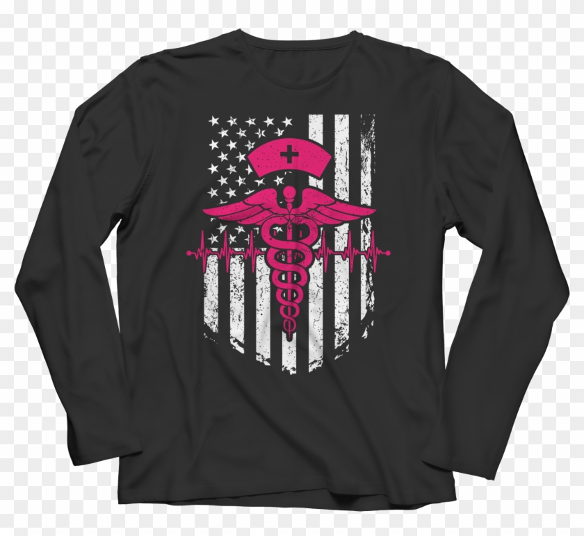 Nurse Flag Pink Symbol - Nurse Flag Shirt Clipart