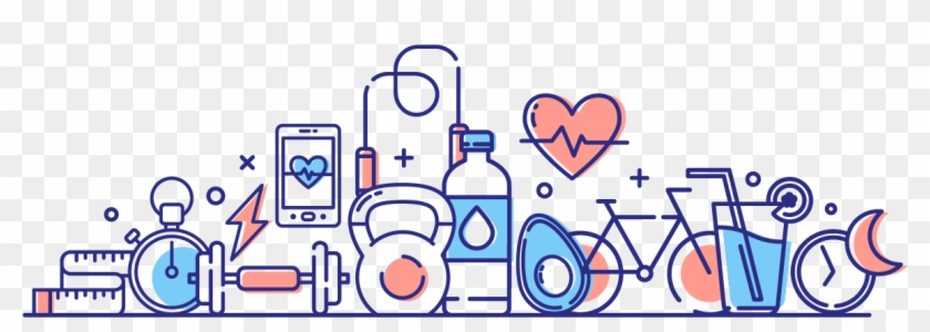 Healthsport 26th Anniversary - Nutrition Illustration Clipart