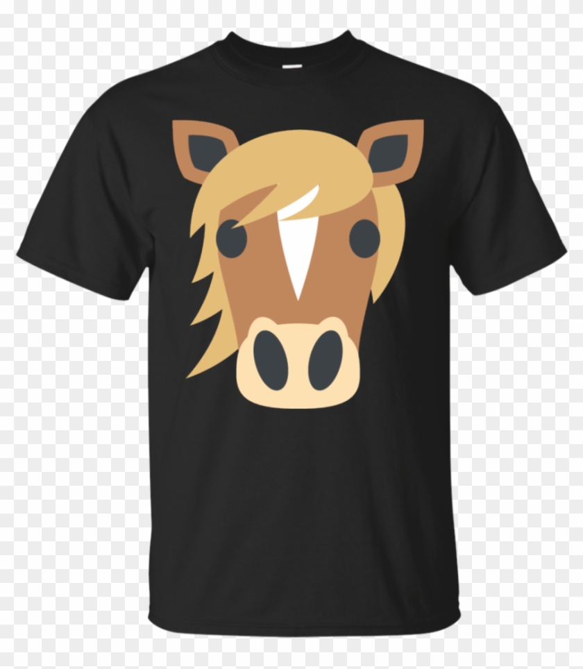 Horse Face Emoji T-shirt - I M Just Here For The Boos Clipart