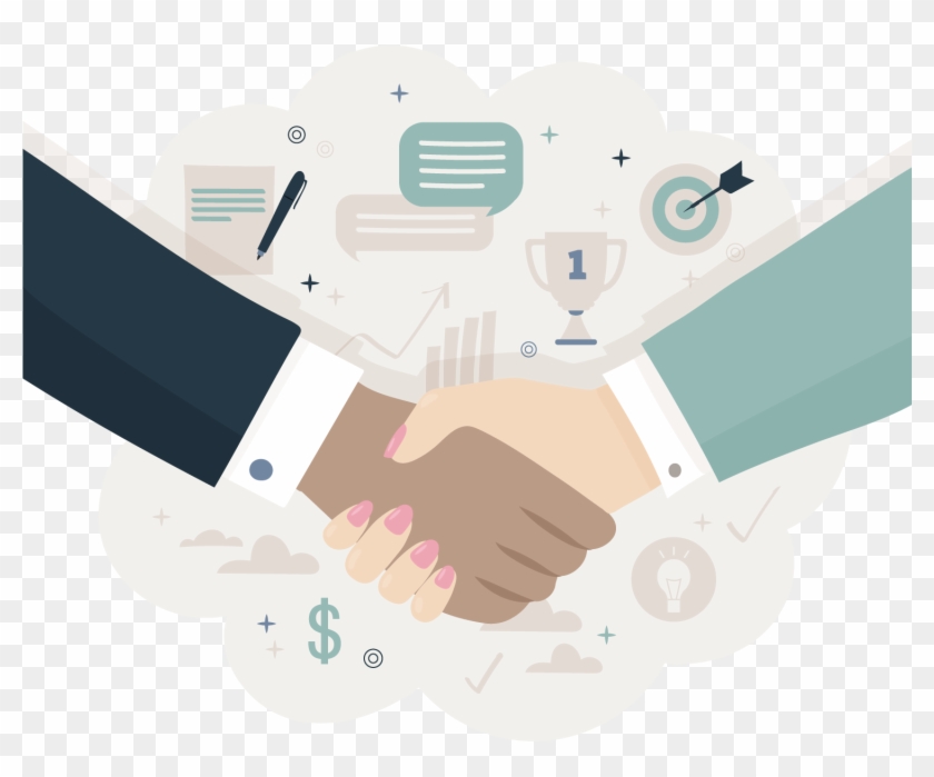 Shaking Hands Logo Png - Negociación En El Anime Clipart