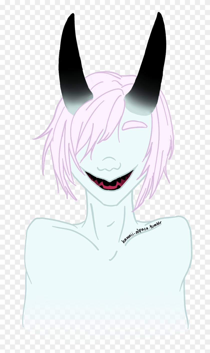 Oni Boy Version Of Milk Puzzle's Tomoko Mascot Kukuku - Cartoon Clipart