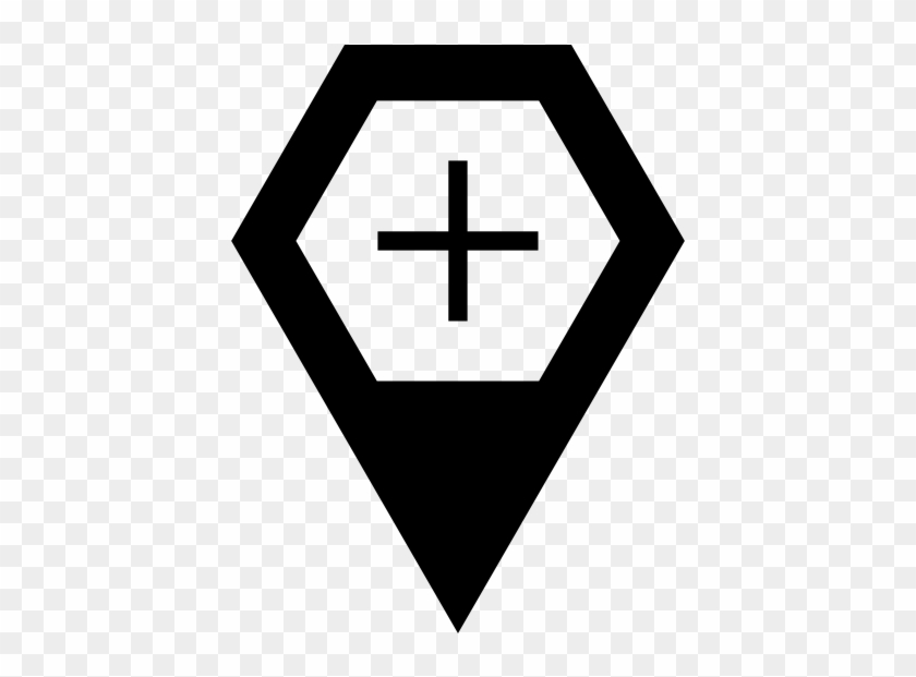 Add Location Rubber Stamp - Cross Clipart