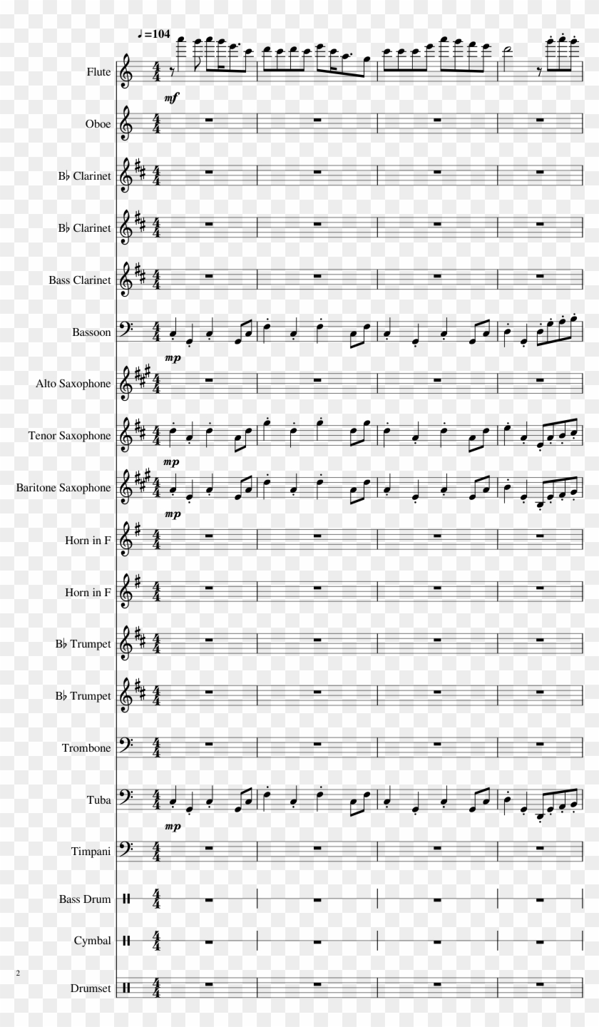 The Jungle Book Theme Sheet Music Composed By John - Jungle Book Theme Sheet Music Clipart #3778275