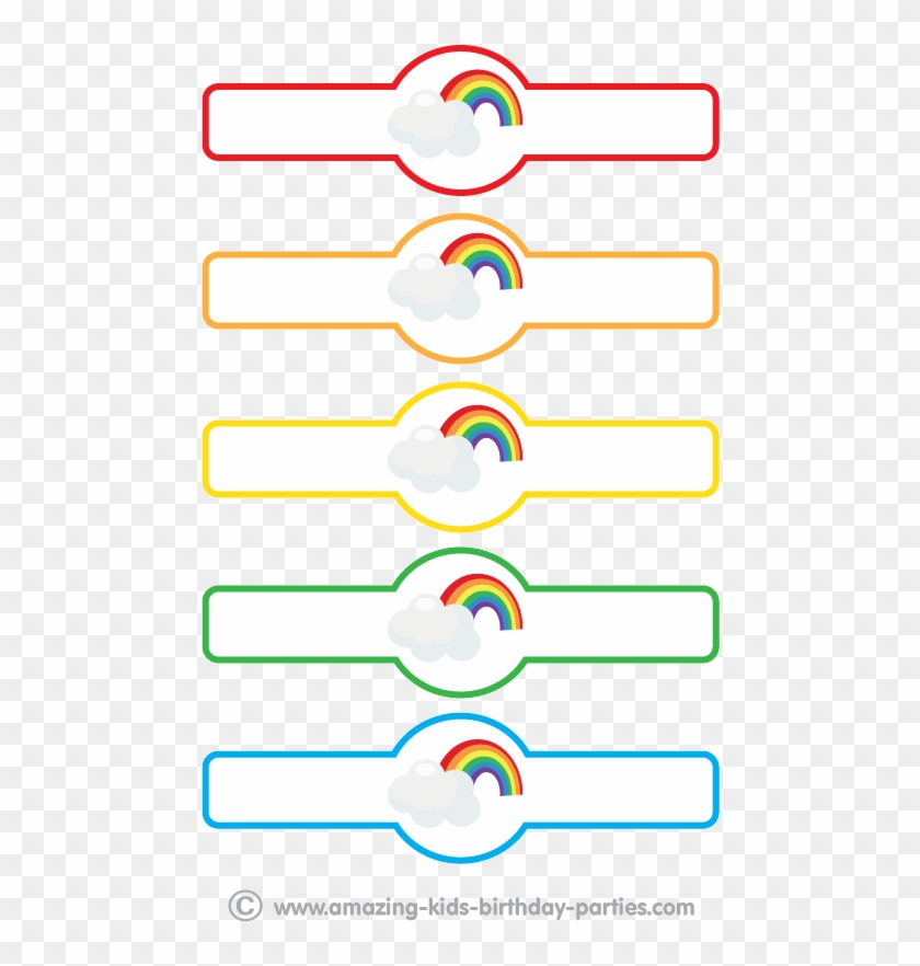 Little Pony Birthday Party, Rainbow Birthday Party, - Circle Clipart