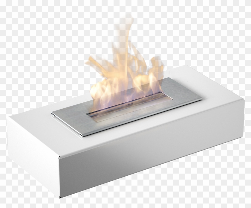 Bio Fireplace India Mini White - Flame Clipart #3778519