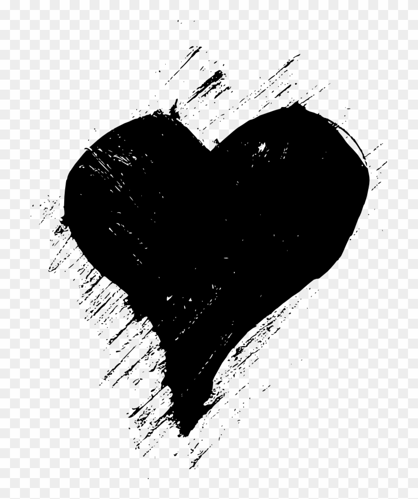 Grunge Sticker - Heart Clipart
