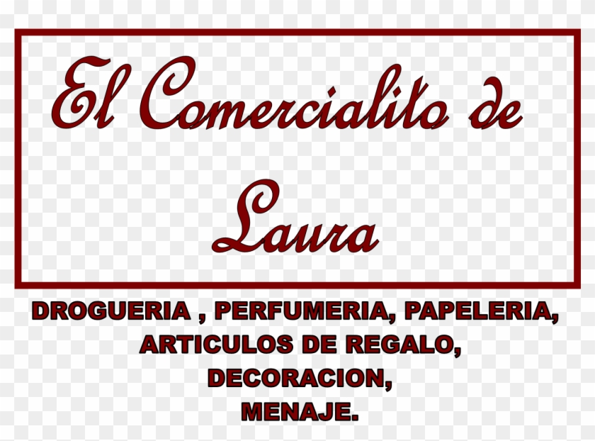 Comercialito De Laura - Calligraphy Clipart #3778991