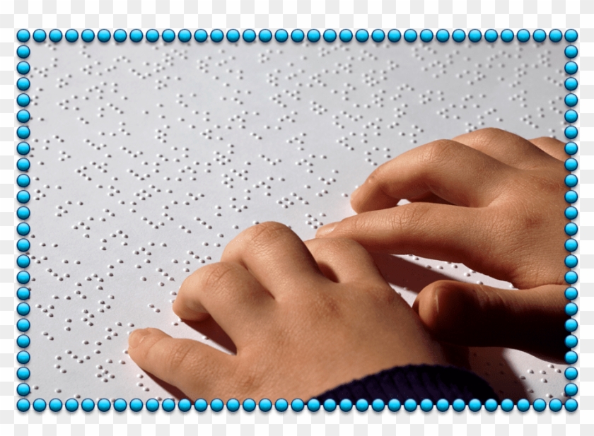 Brain > Read With Your Fingers - Blind People Using Braille Clipart #3779187