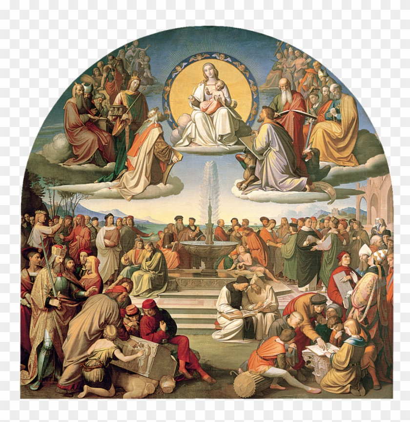 The Triumph Of Religion In The Arts - Friedrich Overbeck Clipart #3779311