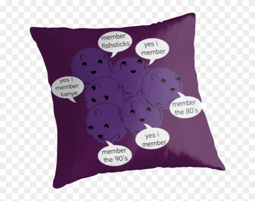 What Do Member Berries Remember - Cushion Clipart #3779349