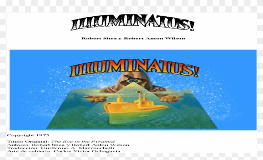 Trilogia Illuminatus Nueva Edicion Robert Shea Y Robert - Flyer Clipart #3779401