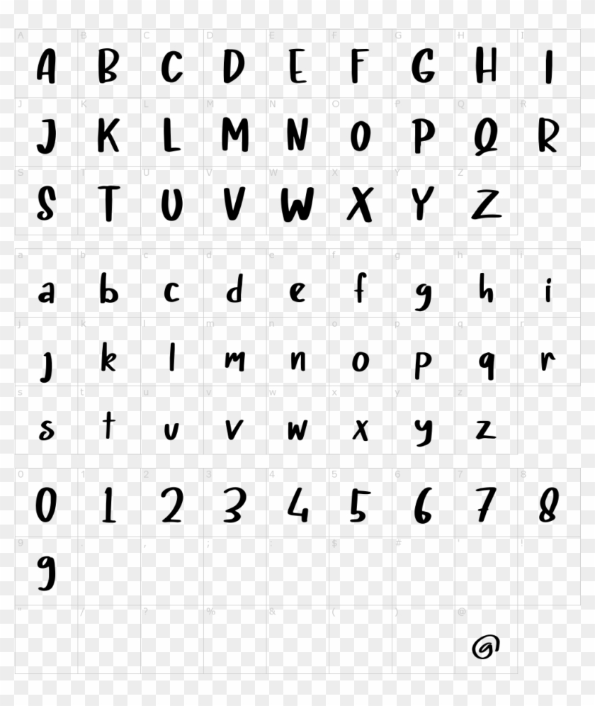 Police D Écriture G Clipart #3780012