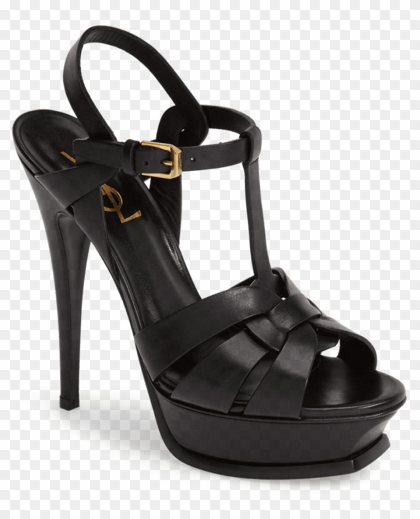 Saint Laurent Black Matte Tribute Pumps 5" Heel - Basic Pump Clipart #3780076