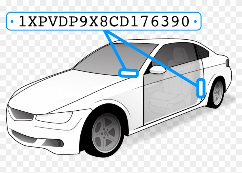 The Vin Can Be Found By Looking At The Dashboard On - Vin On The Car Clipart #3780165