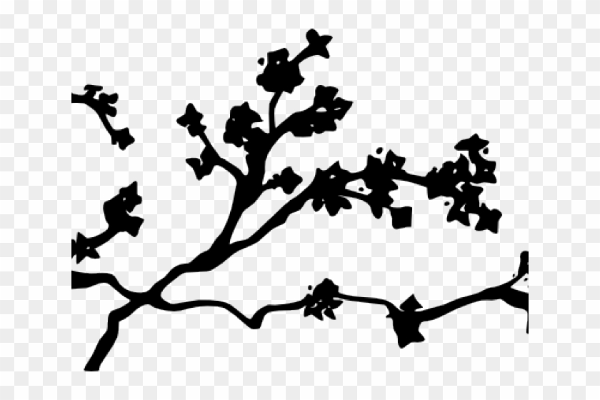 Clipart Wallpaper Blink - Black Cherry Blossom Clipart - Png Download