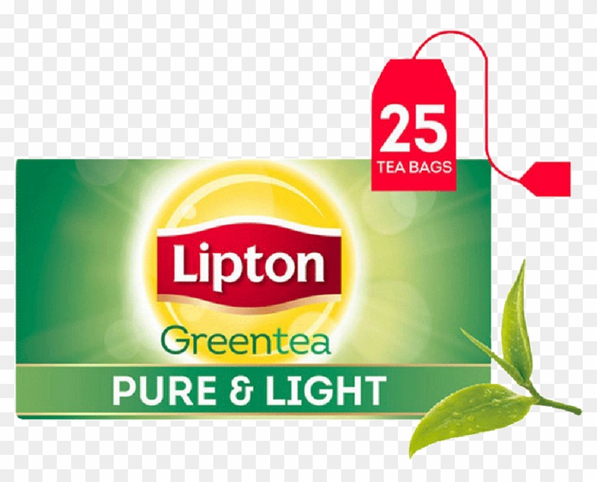 Lipton Green Tea Pure Light 25 Tea Bags - Lipton Clipart #3780211