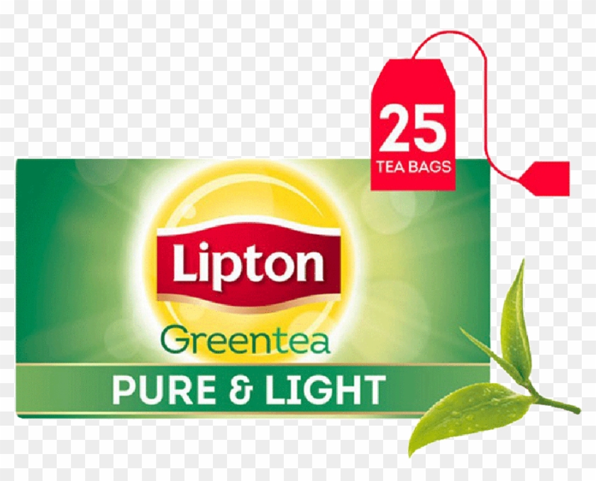 Lipton Green Tea Pure Light 25 Tea Bags - Lipton Clipart