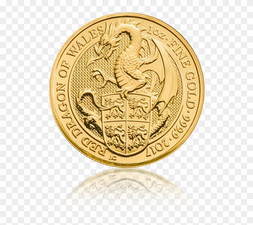 And «the Black Bull Of Clarence» From The Gold Calf - Red Dragon Of Wales Coin Clipart
